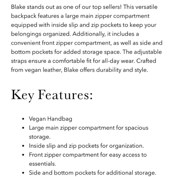 Jen & Co Blake Backpack navy - Picture 2 of 4